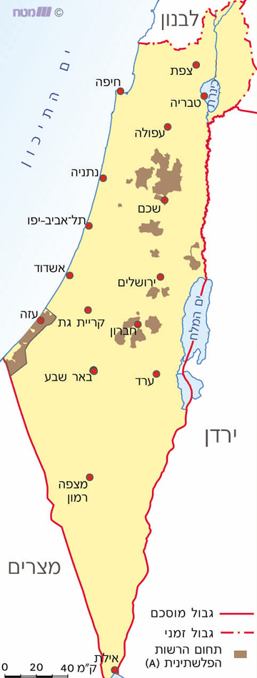 Map of Israel